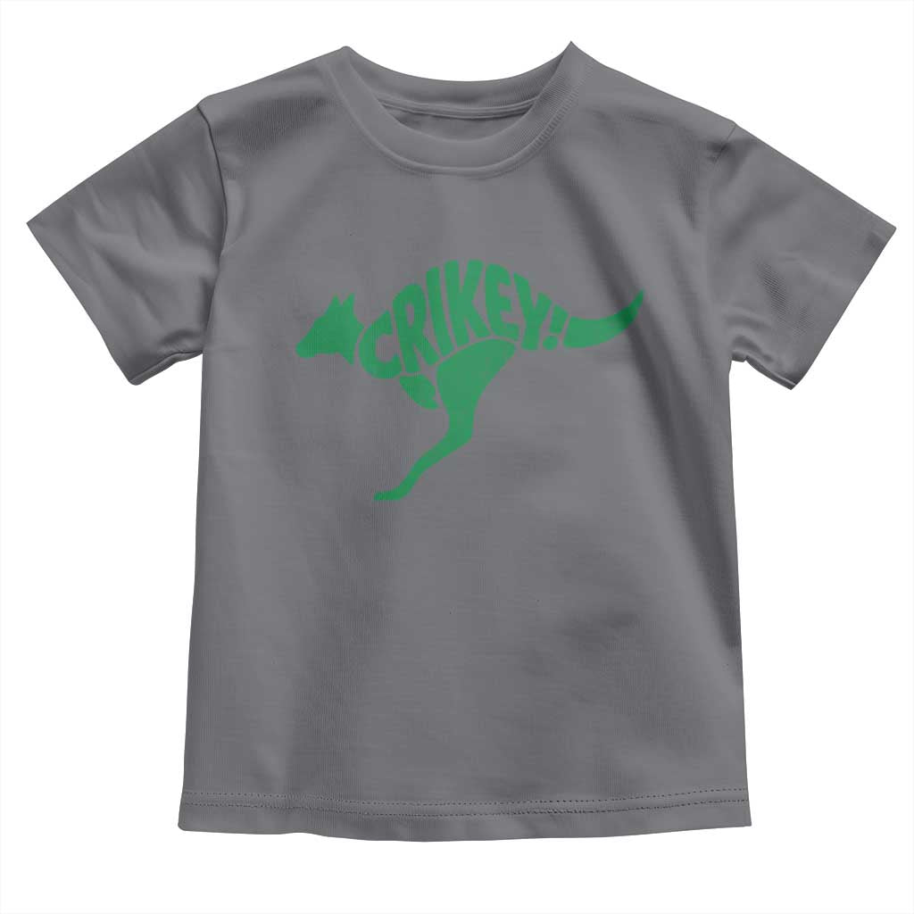 Crikey Australian Kangaroo Oz Slang Australia Toddler T Shirt