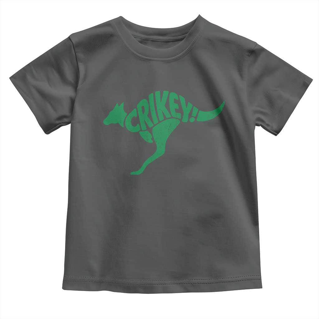 Crikey Australian Kangaroo Oz Slang Australia Toddler T Shirt