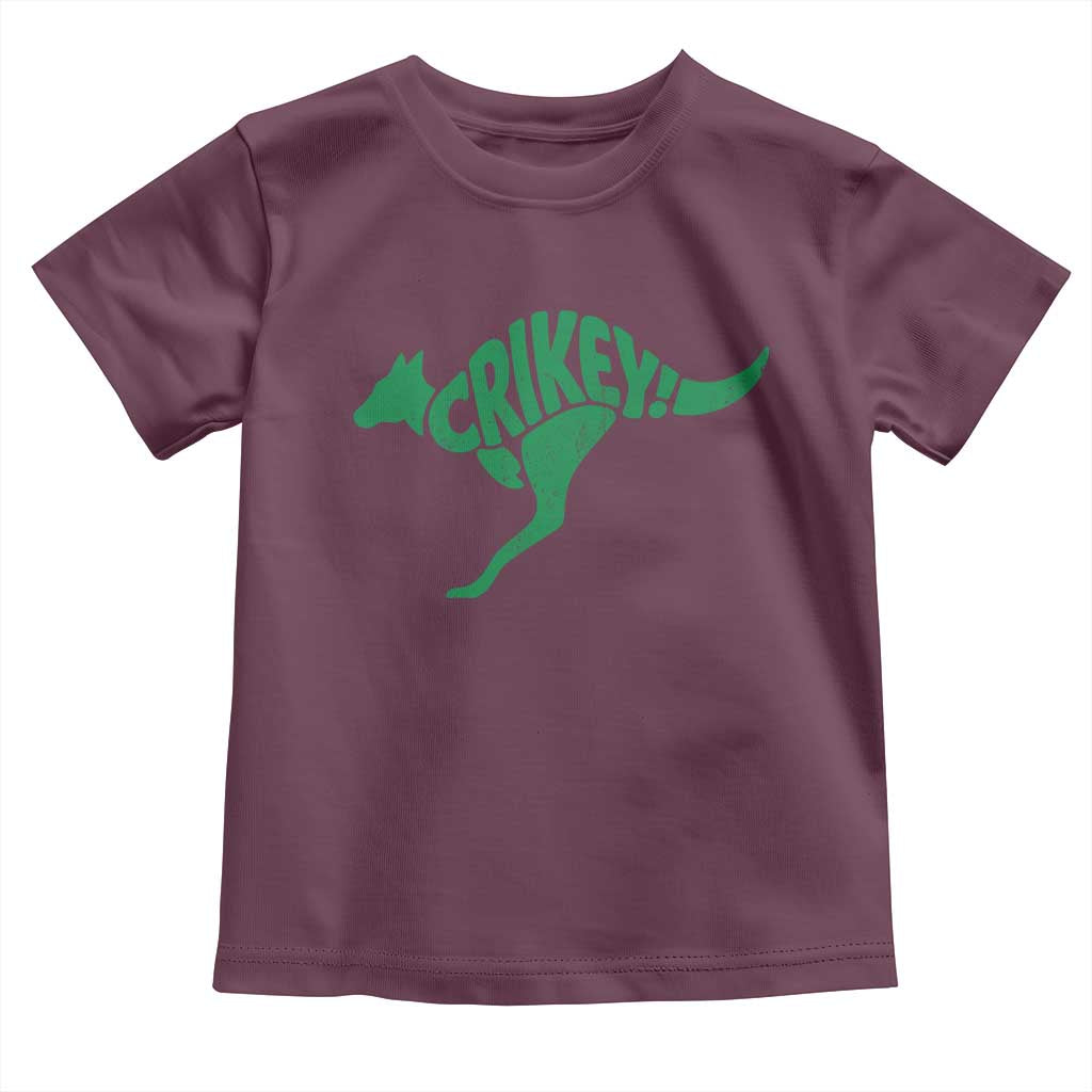 Crikey Australian Kangaroo Oz Slang Australia Toddler T Shirt