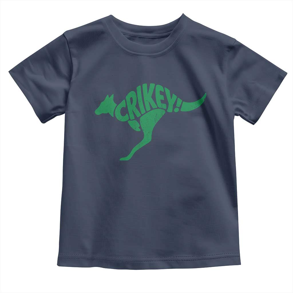 Crikey Australian Kangaroo Oz Slang Australia Toddler T Shirt