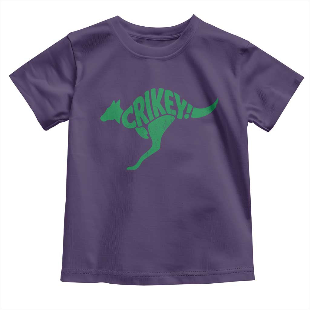 Crikey Australian Kangaroo Oz Slang Australia Toddler T Shirt