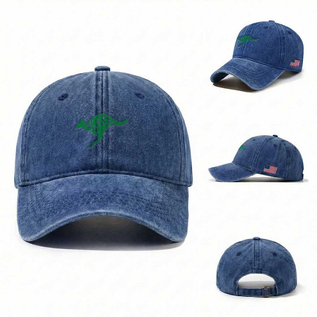 Crikey Australian Kangaroo Oz Slang Australia Washed Cotton Baseball Cap