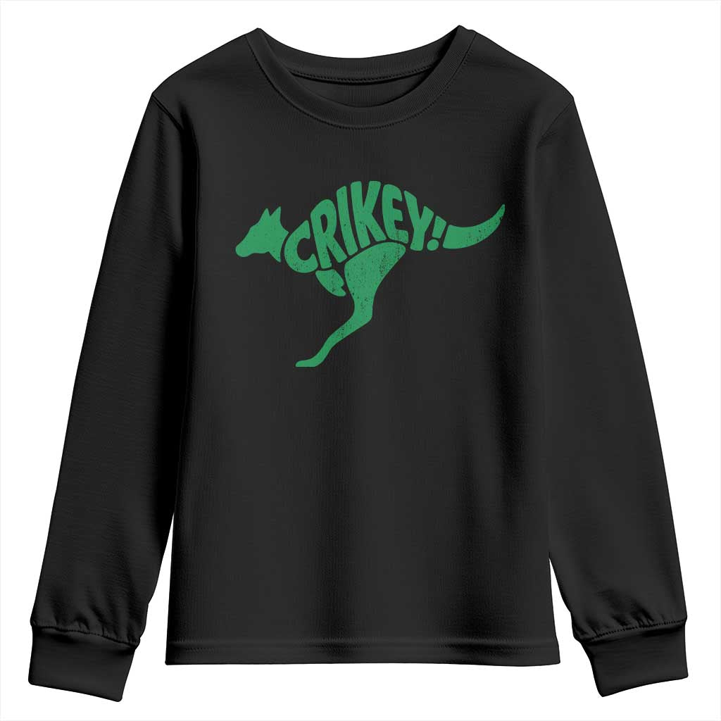 Crikey Australian Kangaroo Oz Slang Australia Youth Sweatshirt