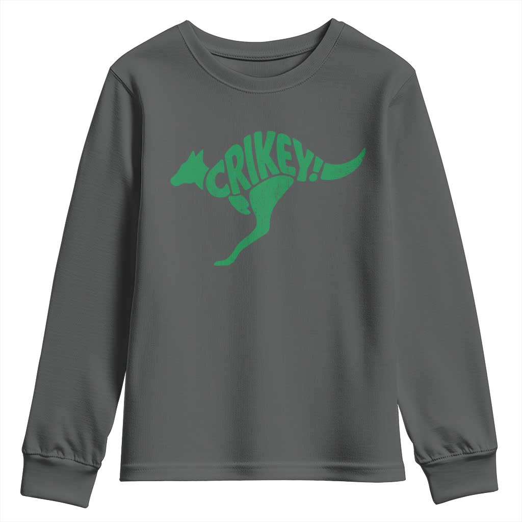 Crikey Australian Kangaroo Oz Slang Australia Youth Sweatshirt