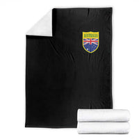 Australia Football Crest Australian Flag Pride Sporty Athletic Jersey Throw Blanket