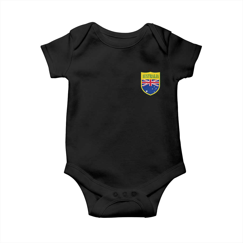 Australia Football Crest Australian Flag Pride Sporty Athletic Jersey Baby Onesie