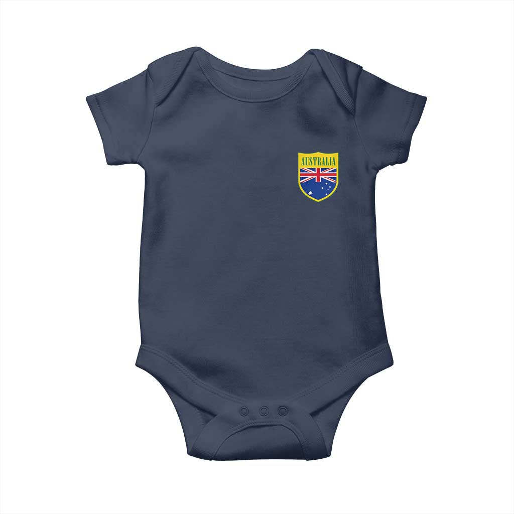 Australia Football Crest Australian Flag Pride Sporty Athletic Jersey Baby Onesie