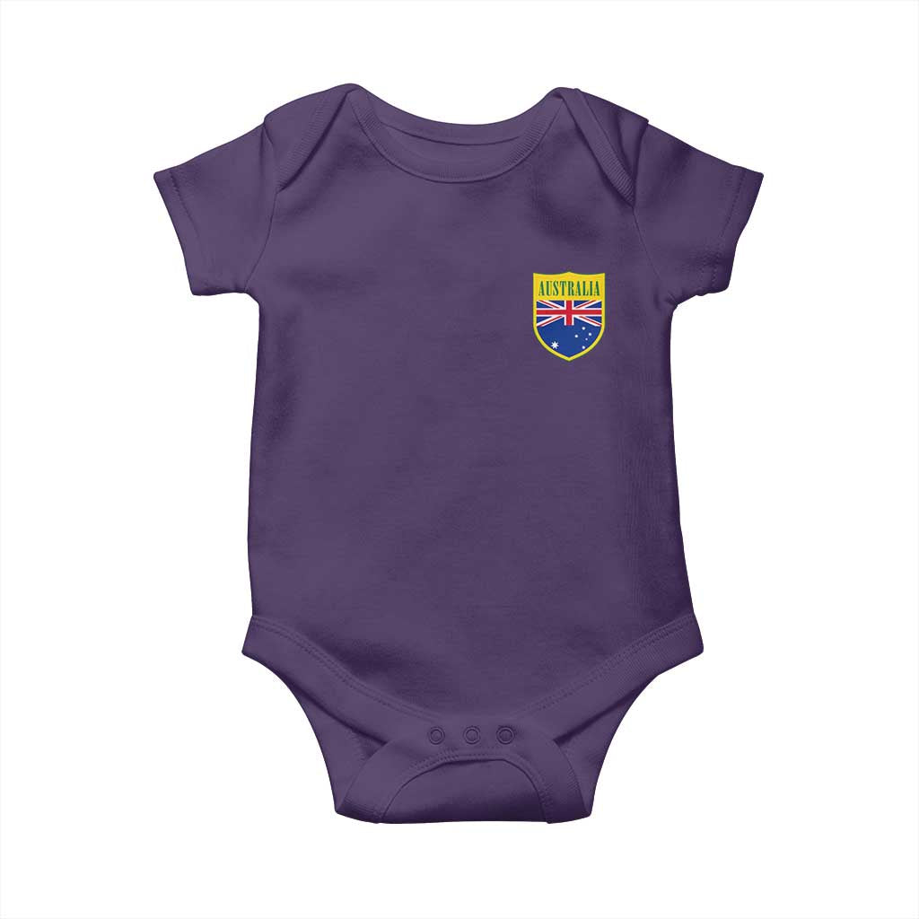 Australia Football Crest Australian Flag Pride Sporty Athletic Jersey Baby Onesie