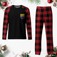 Australia Football Crest Australian Flag Pride Sporty Athletic Jersey Plaid Pajama Set