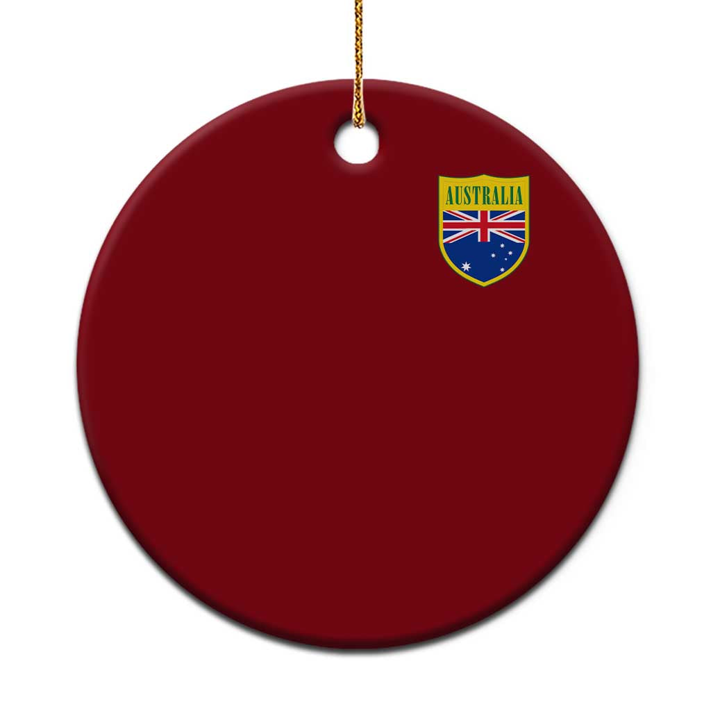 Australia Football Crest Australian Flag Pride Sporty Athletic Jersey Ceramic Ornament