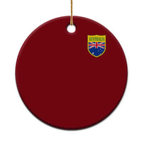 Australia Football Crest Australian Flag Pride Sporty Athletic Jersey Ceramic Ornament