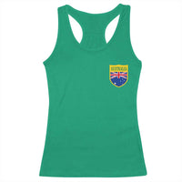 Australia Football Crest Australian Flag Pride Sporty Athletic Jersey Racerback Tank Top