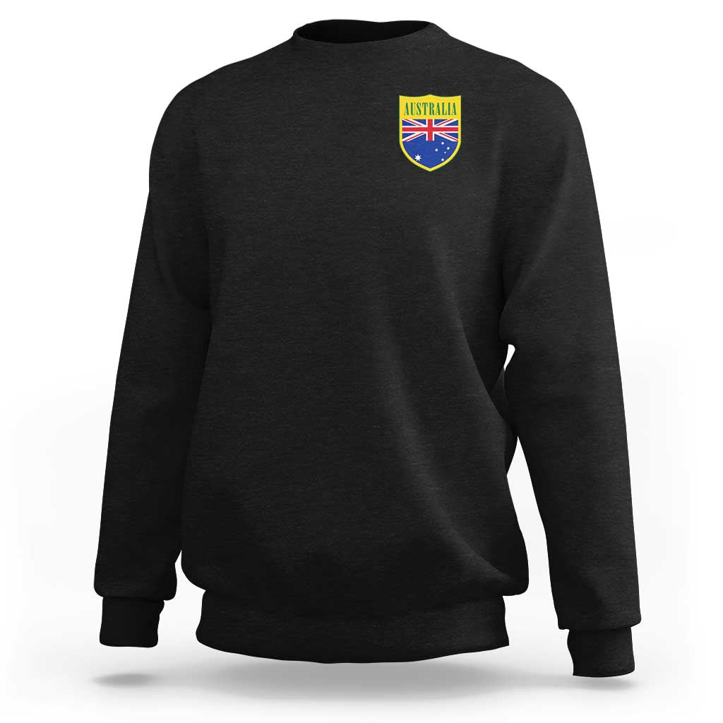 Australia Football Crest Australian Flag Pride Sporty Athletic Jersey Sweatshirt
