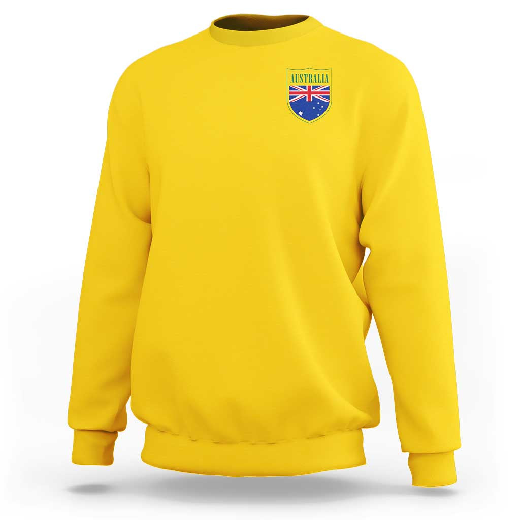 Australia Football Crest Australian Flag Pride Sporty Athletic Jersey Sweatshirt