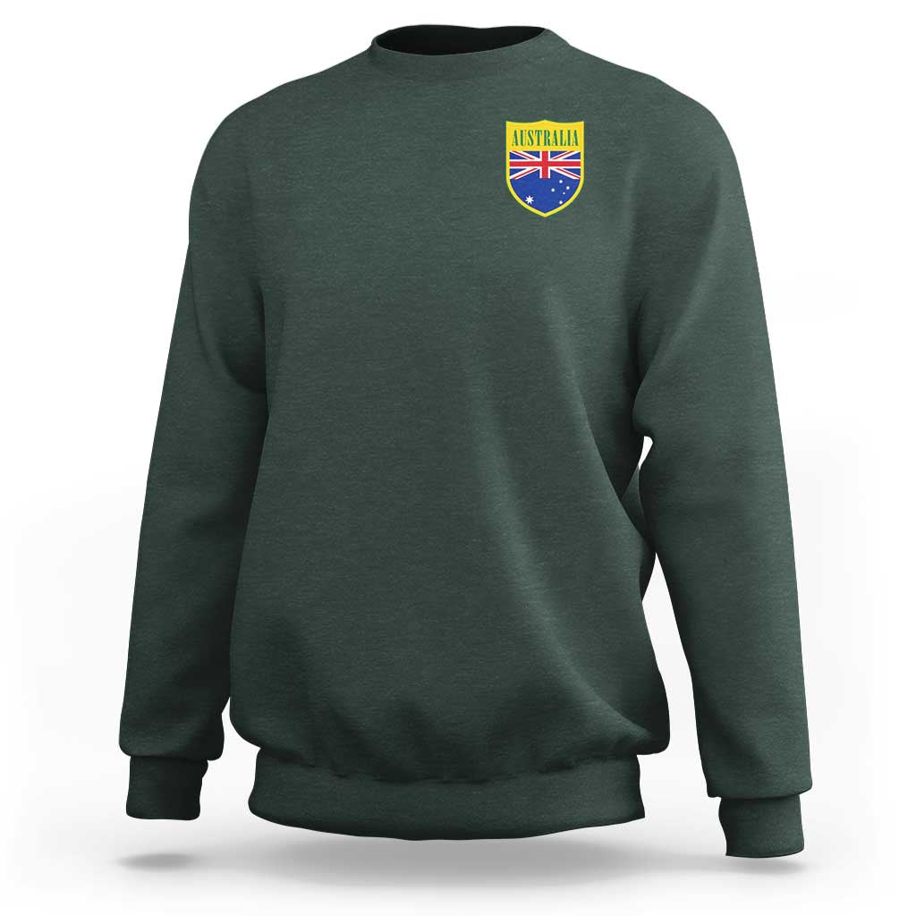 Australia Football Crest Australian Flag Pride Sporty Athletic Jersey Sweatshirt