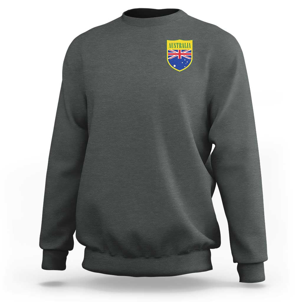 Australia Football Crest Australian Flag Pride Sporty Athletic Jersey Sweatshirt