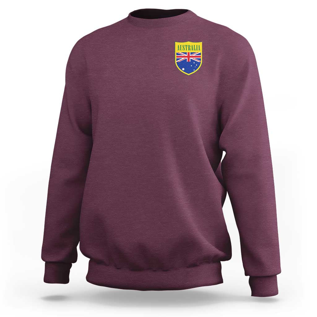Australia Football Crest Australian Flag Pride Sporty Athletic Jersey Sweatshirt