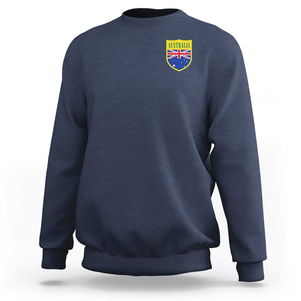 Australia Football Crest Australian Flag Pride Sporty Athletic Jersey Sweatshirt
