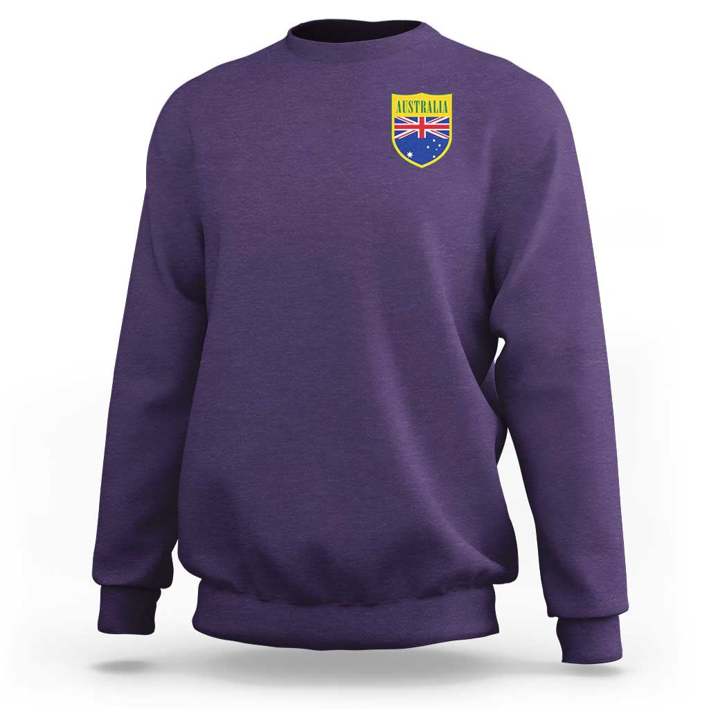 Australia Football Crest Australian Flag Pride Sporty Athletic Jersey Sweatshirt