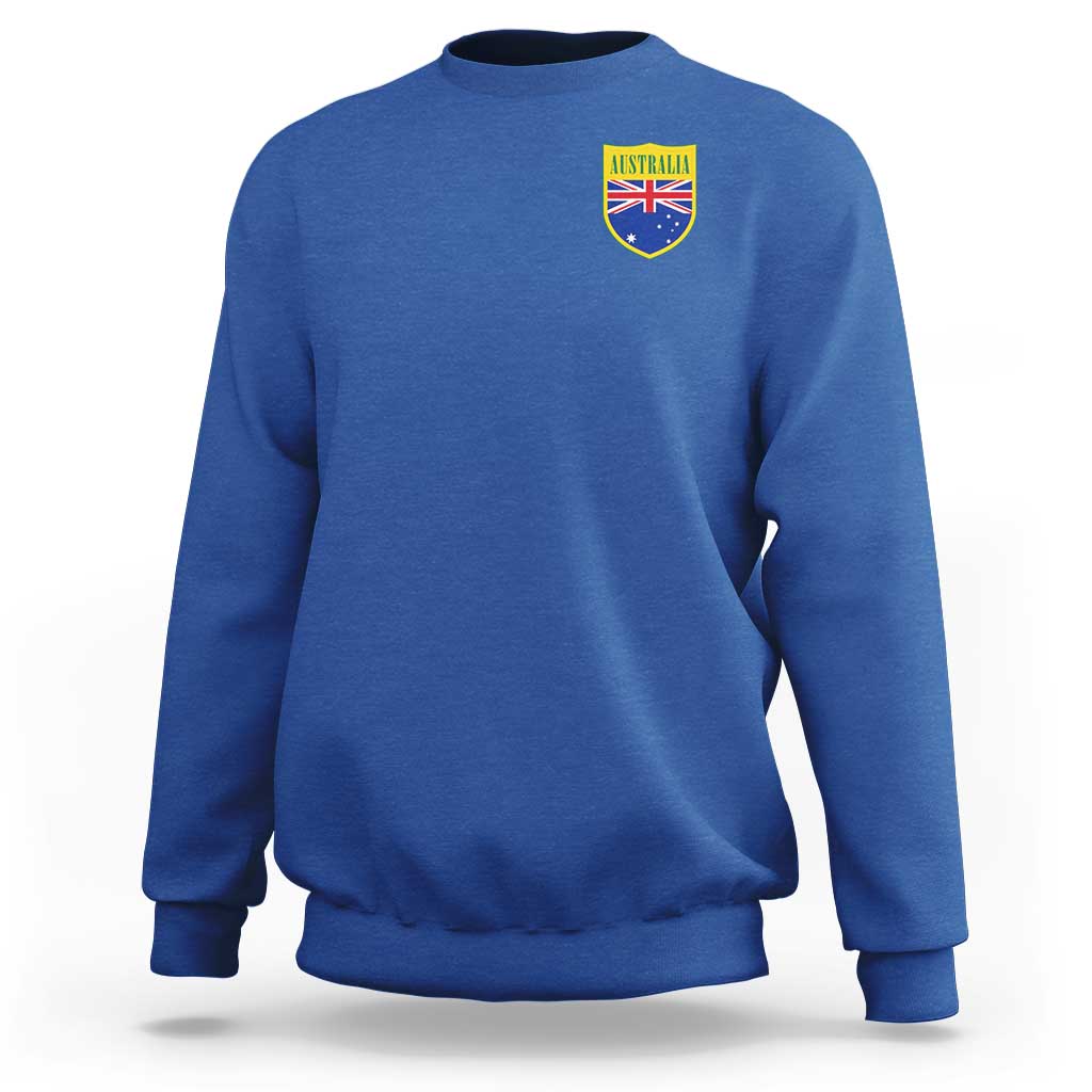 Australia Football Crest Australian Flag Pride Sporty Athletic Jersey Sweatshirt