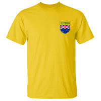 Australia Football Crest Australian Flag Pride Sporty Athletic Jersey T Shirt