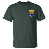 Australia Football Crest Australian Flag Pride Sporty Athletic Jersey T Shirt