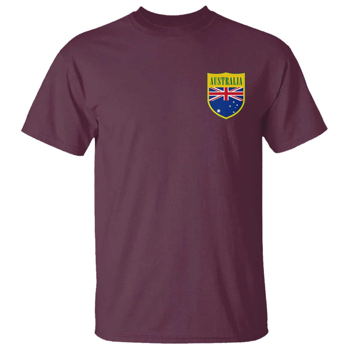 Australia Football Crest Australian Flag Pride Sporty Athletic Jersey T Shirt