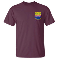 Australia Football Crest Australian Flag Pride Sporty Athletic Jersey T Shirt
