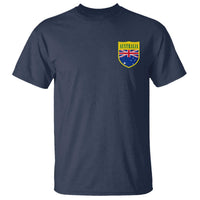 Australia Football Crest Australian Flag Pride Sporty Athletic Jersey T Shirt