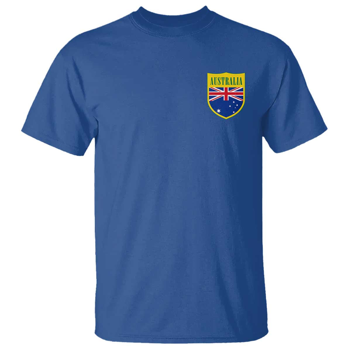Australia Football Crest Australian Flag Pride Sporty Athletic Jersey T Shirt