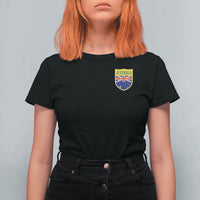 Australia Football Crest Australian Flag Pride Sporty Athletic Jersey T Shirt For Women