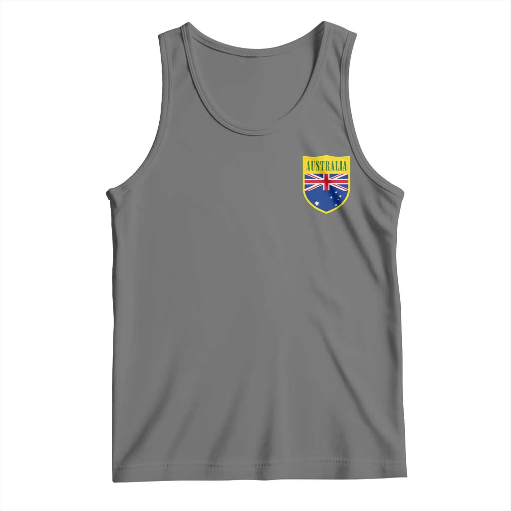 Australia Football Crest Australian Flag Pride Sporty Athletic Jersey Tank Top