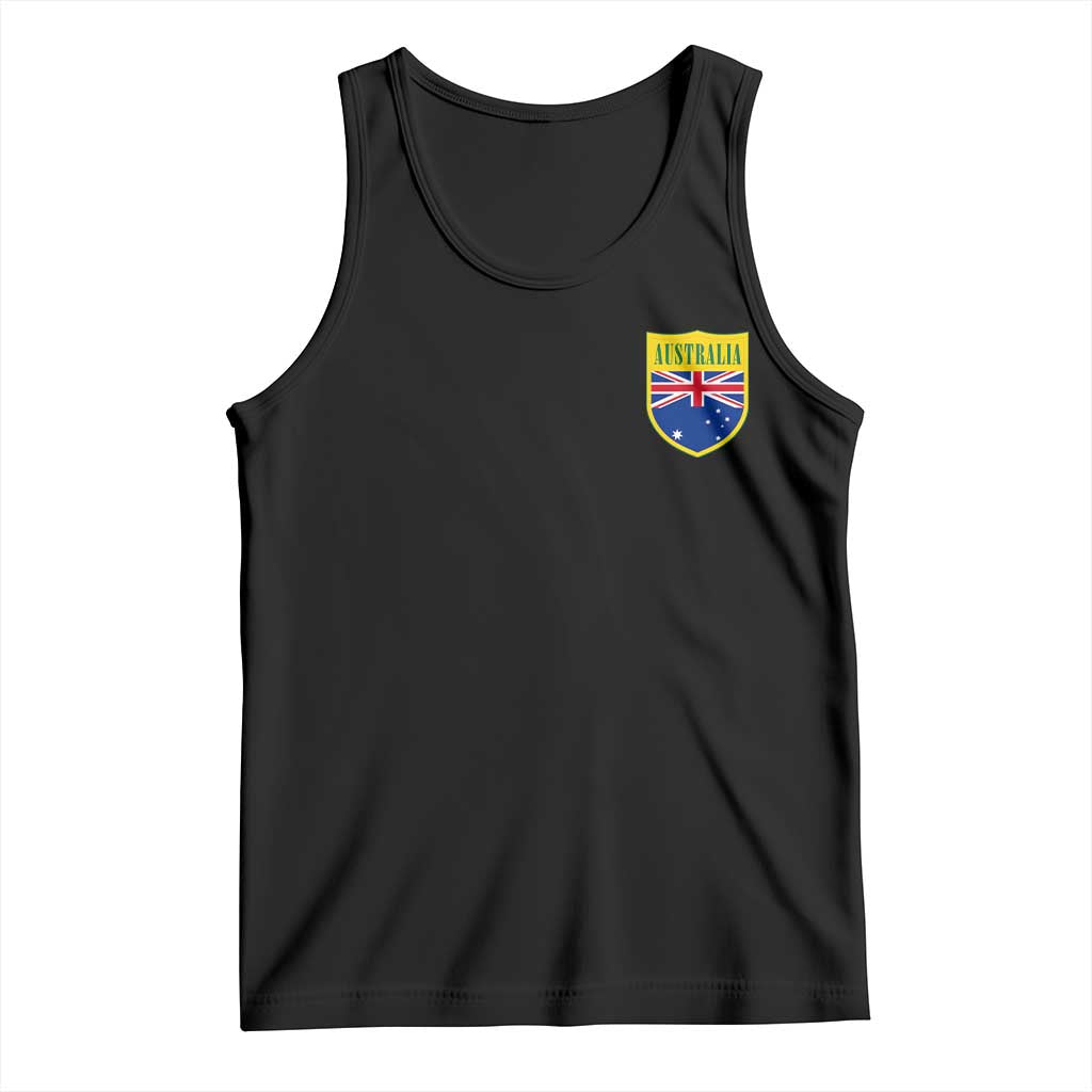 Australia Football Crest Australian Flag Pride Sporty Athletic Jersey Tank Top