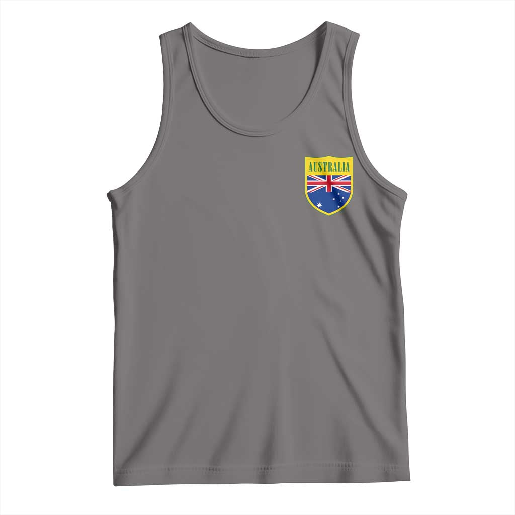 Australia Football Crest Australian Flag Pride Sporty Athletic Jersey Tank Top