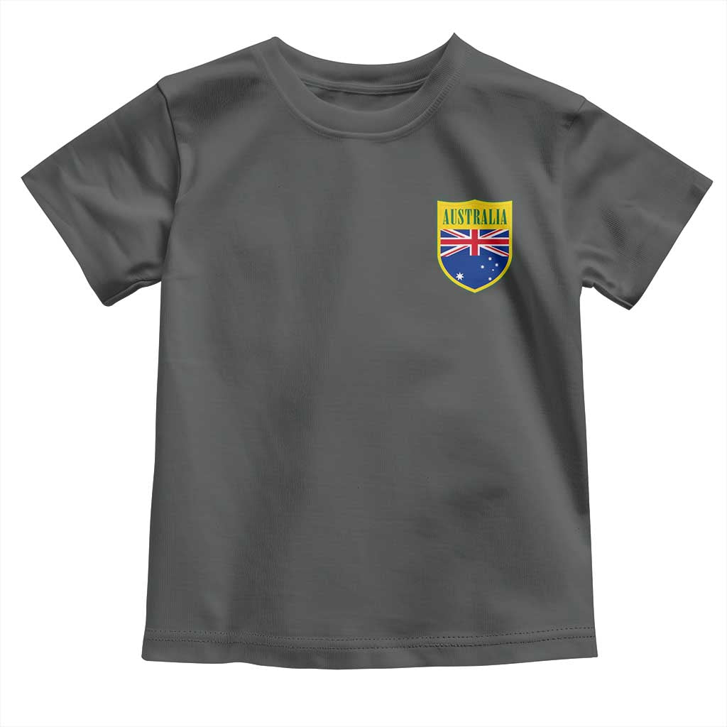 Australia Football Crest Australian Flag Pride Sporty Athletic Jersey Toddler T Shirt
