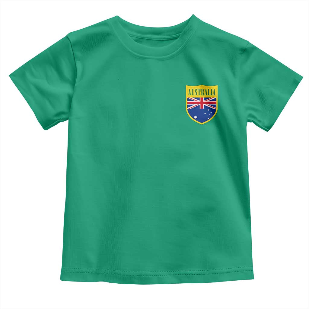 Australia Football Crest Australian Flag Pride Sporty Athletic Jersey Toddler T Shirt