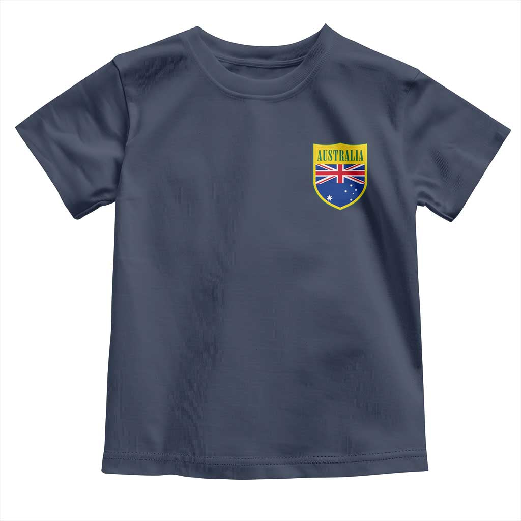 Australia Football Crest Australian Flag Pride Sporty Athletic Jersey Toddler T Shirt