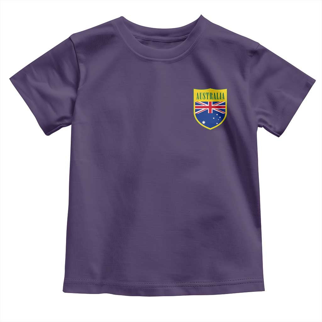 Australia Football Crest Australian Flag Pride Sporty Athletic Jersey Toddler T Shirt