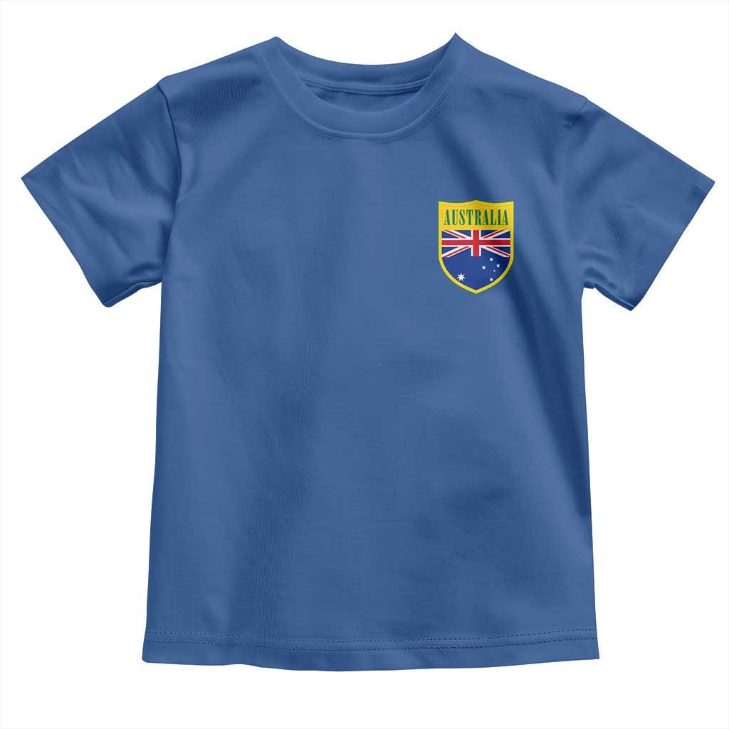 Australia Football Crest Australian Flag Pride Sporty Athletic Jersey Toddler T Shirt