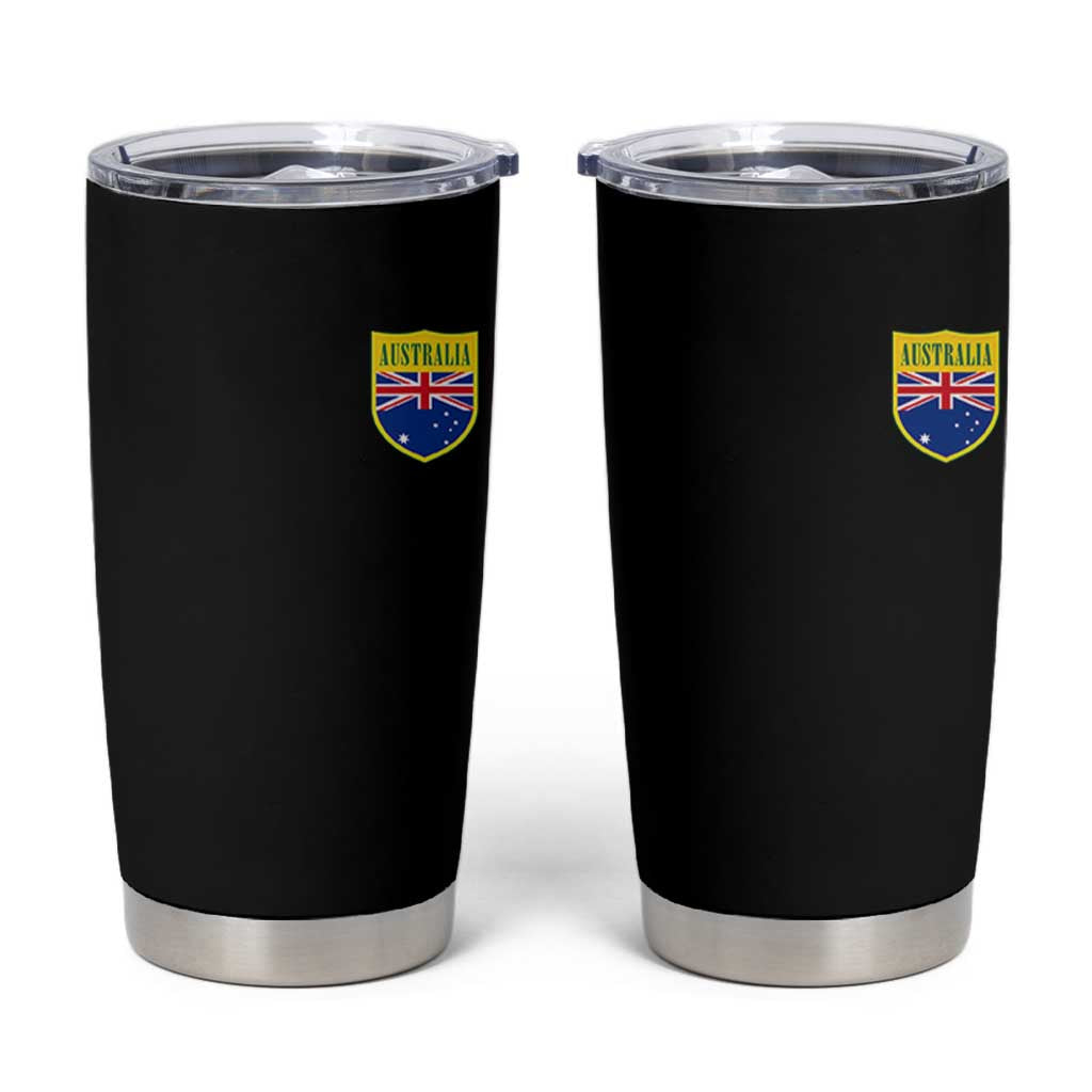 Australia Football Crest Australian Flag Pride Sporty Athletic Jersey Tumbler Cup