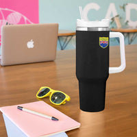 Australia Football Crest Australian Flag Pride Sporty Athletic Jersey Tumbler With Handle