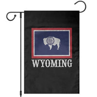 Vintage State of Wyoming Flag Bison Cheyenne Jackson Hole Garden Flag