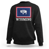 Vintage State of Wyoming Flag Bison Cheyenne Jackson Hole Sweatshirt