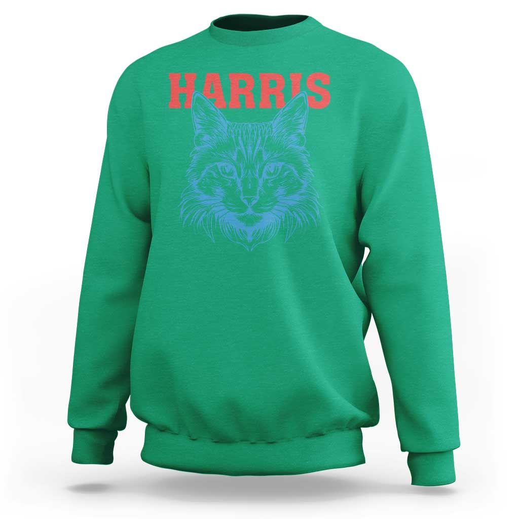 Childless Cat Lady Sweatshirt Harris For President 2024 - Wonder Print Shop