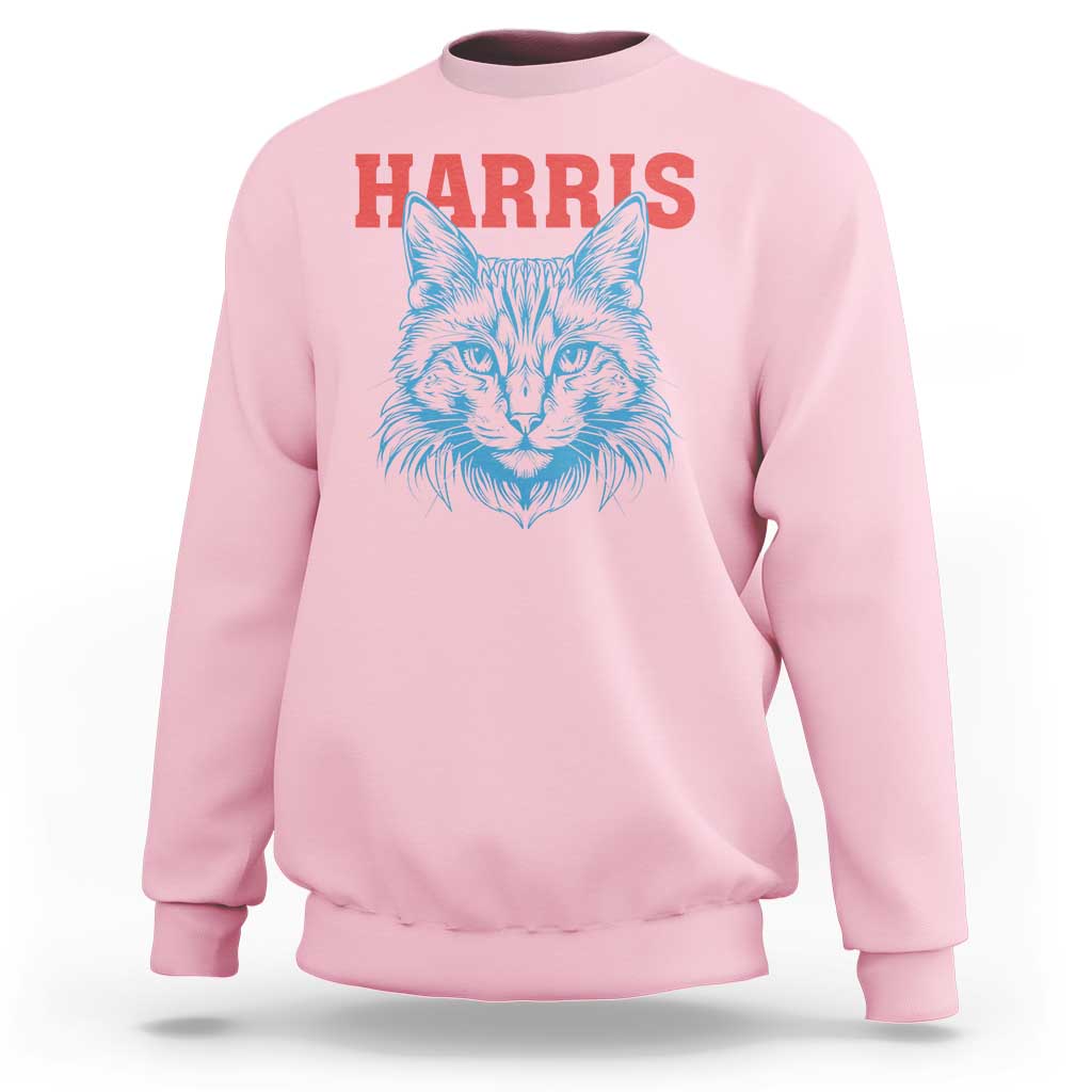 Childless Cat Lady Sweatshirt Harris For President 2024 - Wonder Print Shop