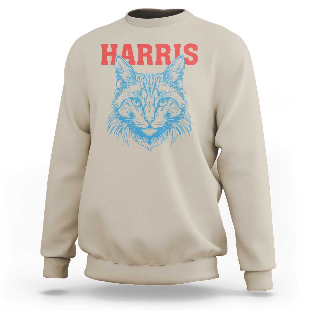 Childless Cat Lady Sweatshirt Harris For President 2024 - Wonder Print Shop
