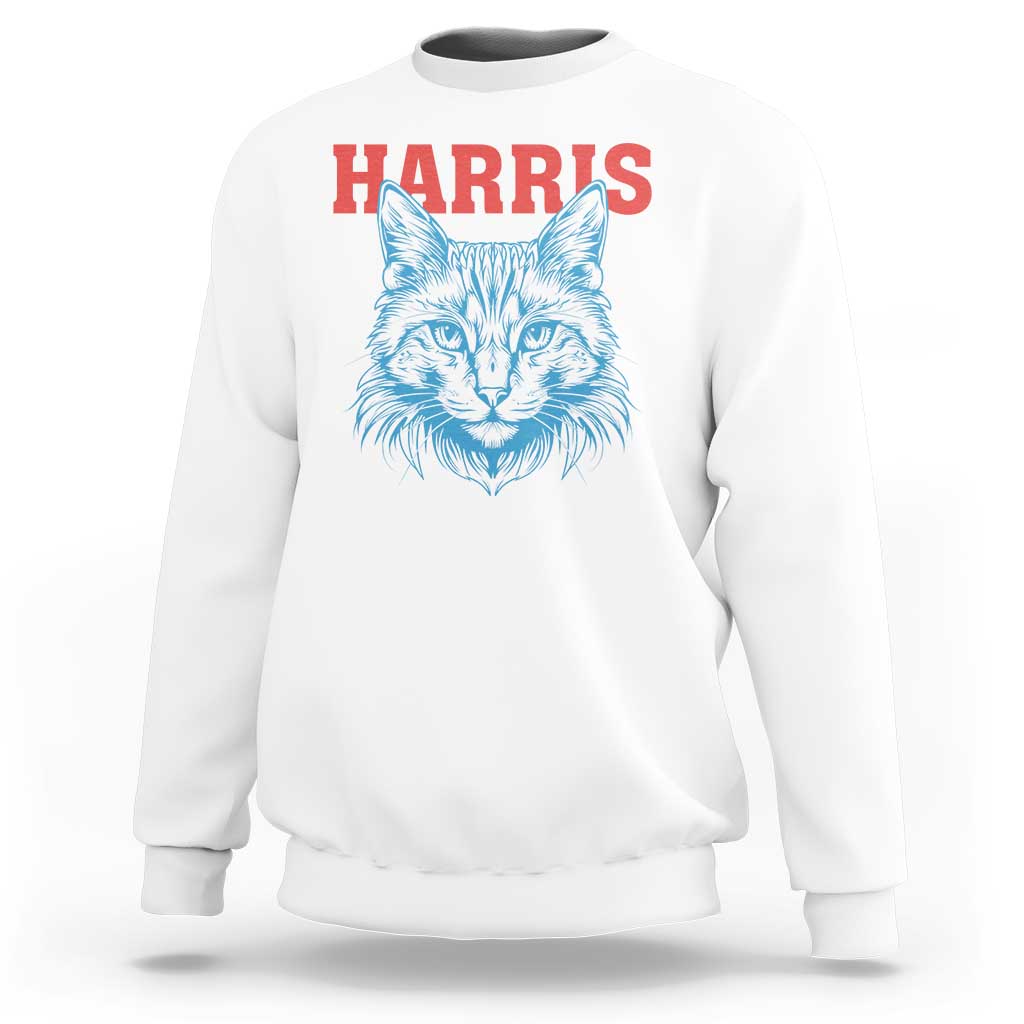 Childless Cat Lady Sweatshirt Harris For President 2024 - Wonder Print Shop