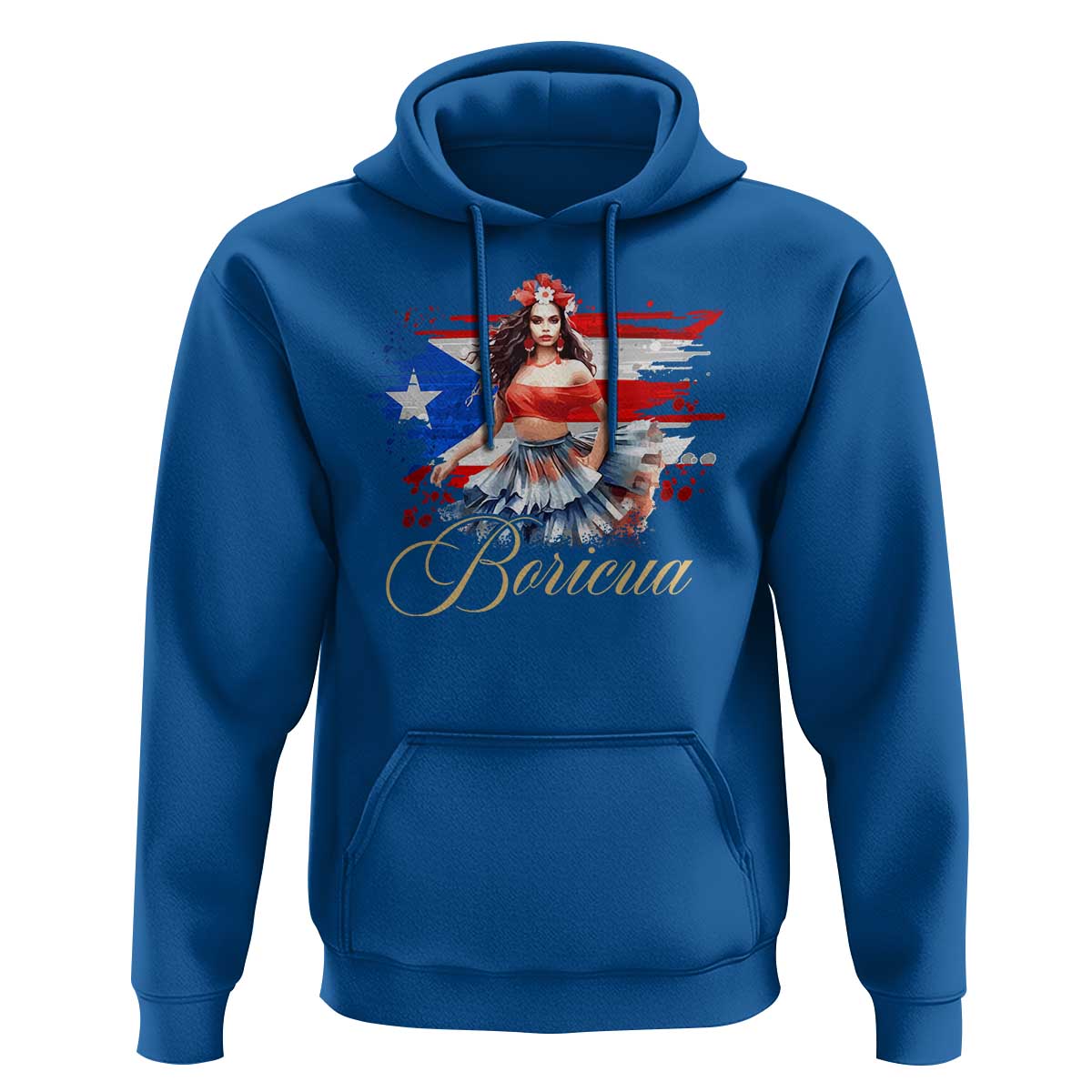 Puerto Rico Hoodie Boricua Hispanic Heritage Month Bomba Dancer - Wonder Print Shop