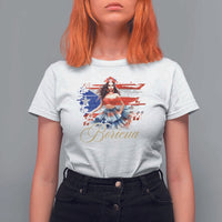 Puerto Rico T Shirt For Women Boricua Hispanic Heritage Month Bomba Dancer - Wonder Print Shop
