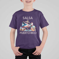 Puerto Rico T Shirt For Kid Salsa Dance Puerto Rican Flag Hispanic Heritage Month - Wonder Print Shop